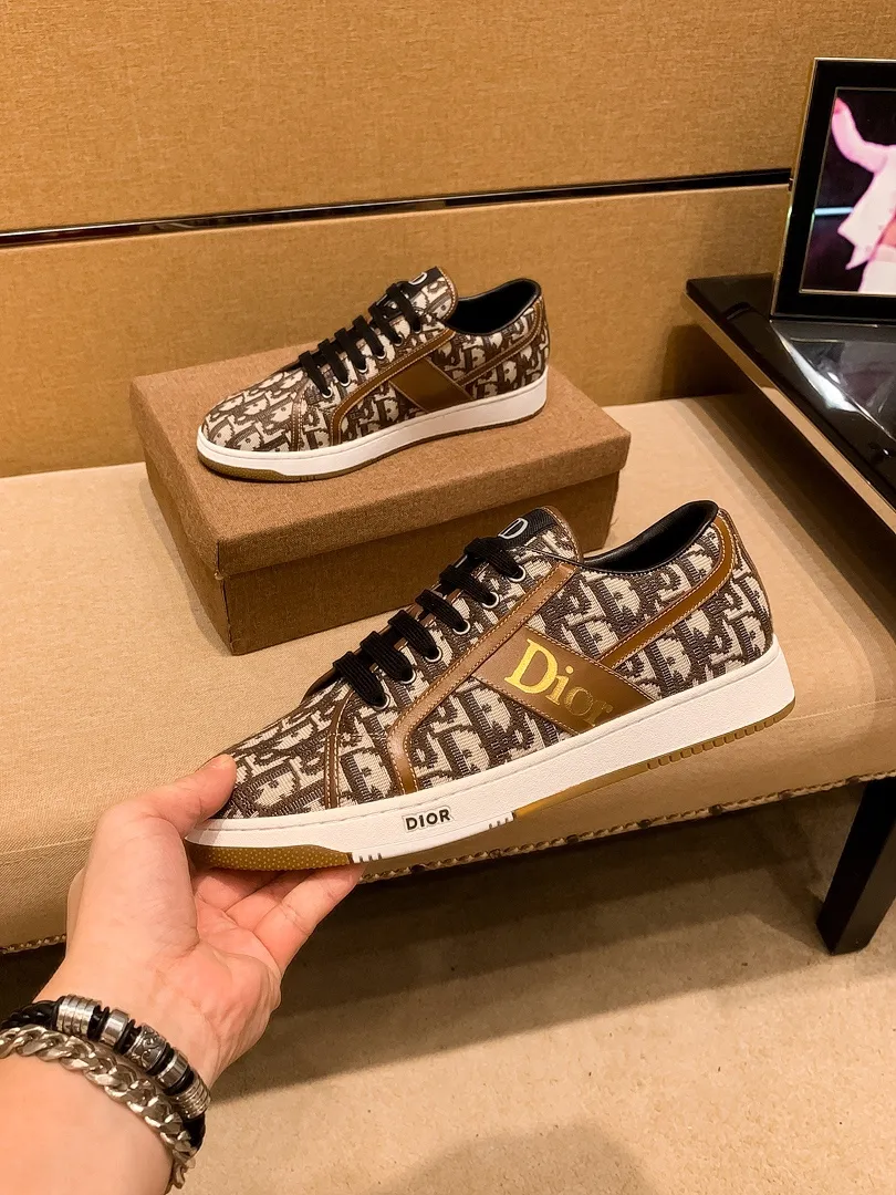 Men's shoes💰 380💰👍[Dior]🔝High-end brand of men's shoes official website 1:1 latest masterpiece: the upper is made of original Italian official website special technical cloth fabric with original comfortable and breathable lining➕original designated non-slip outsole🔥making walking more convenient and comfortable! An exclusive new model, a stunning work, a beautiful 1:1 replica [color] compared to the official quality! Create a fashionable personality to set off your uniqueness! A must-have for trendy men! 🔥, sizes: 38-44. color:.    3⃣️colors available🔥